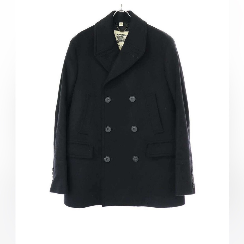 Burberry wool cashmere short coat 3877768 black 46